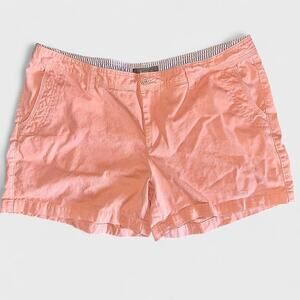 Natural Reflections Peach Short Cotton Outdoor Twill Shorts - Size 18